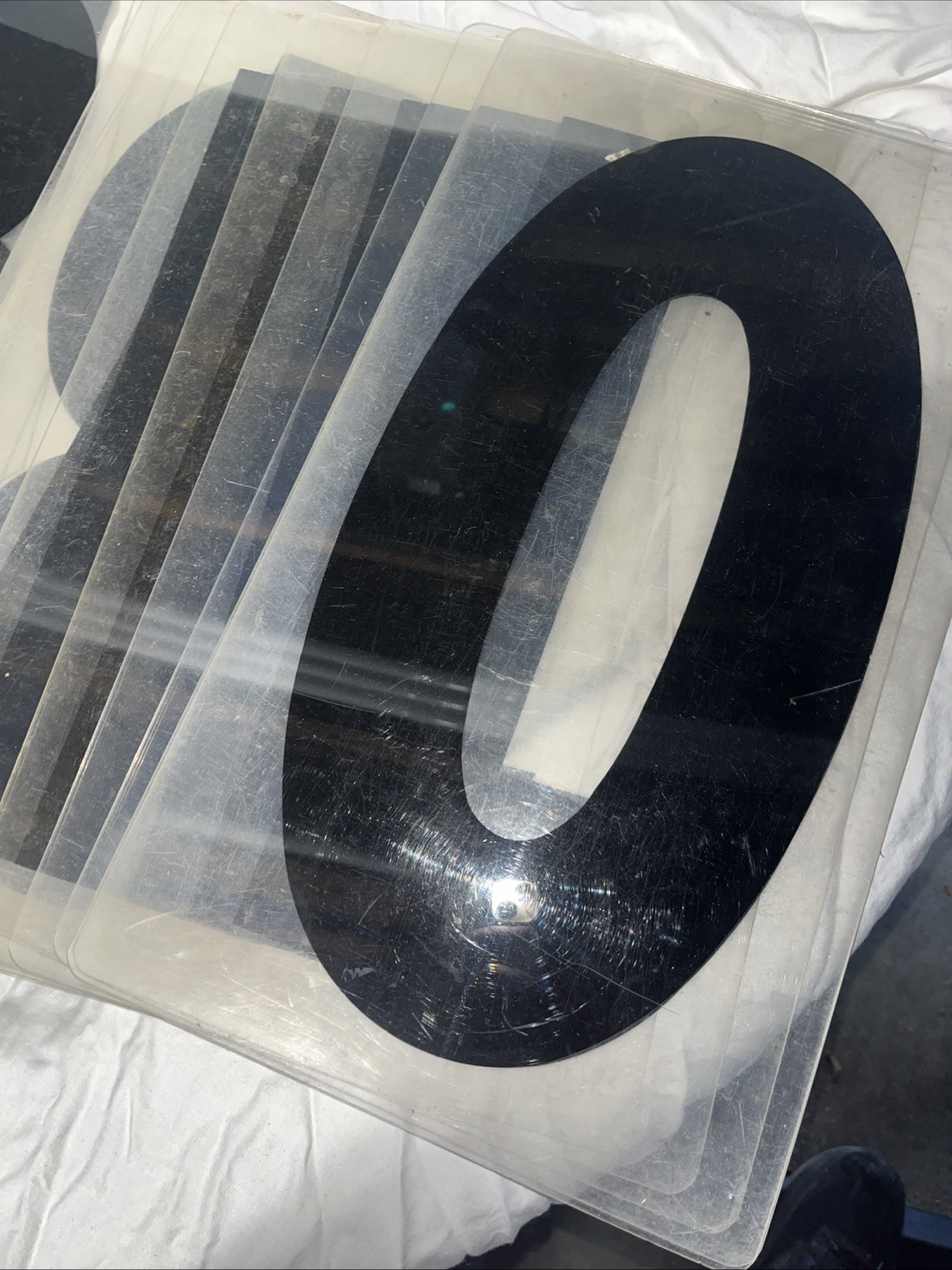 18&Prime; Plastic Outdoor Readerboard Marquee Sign Letters 28 Used