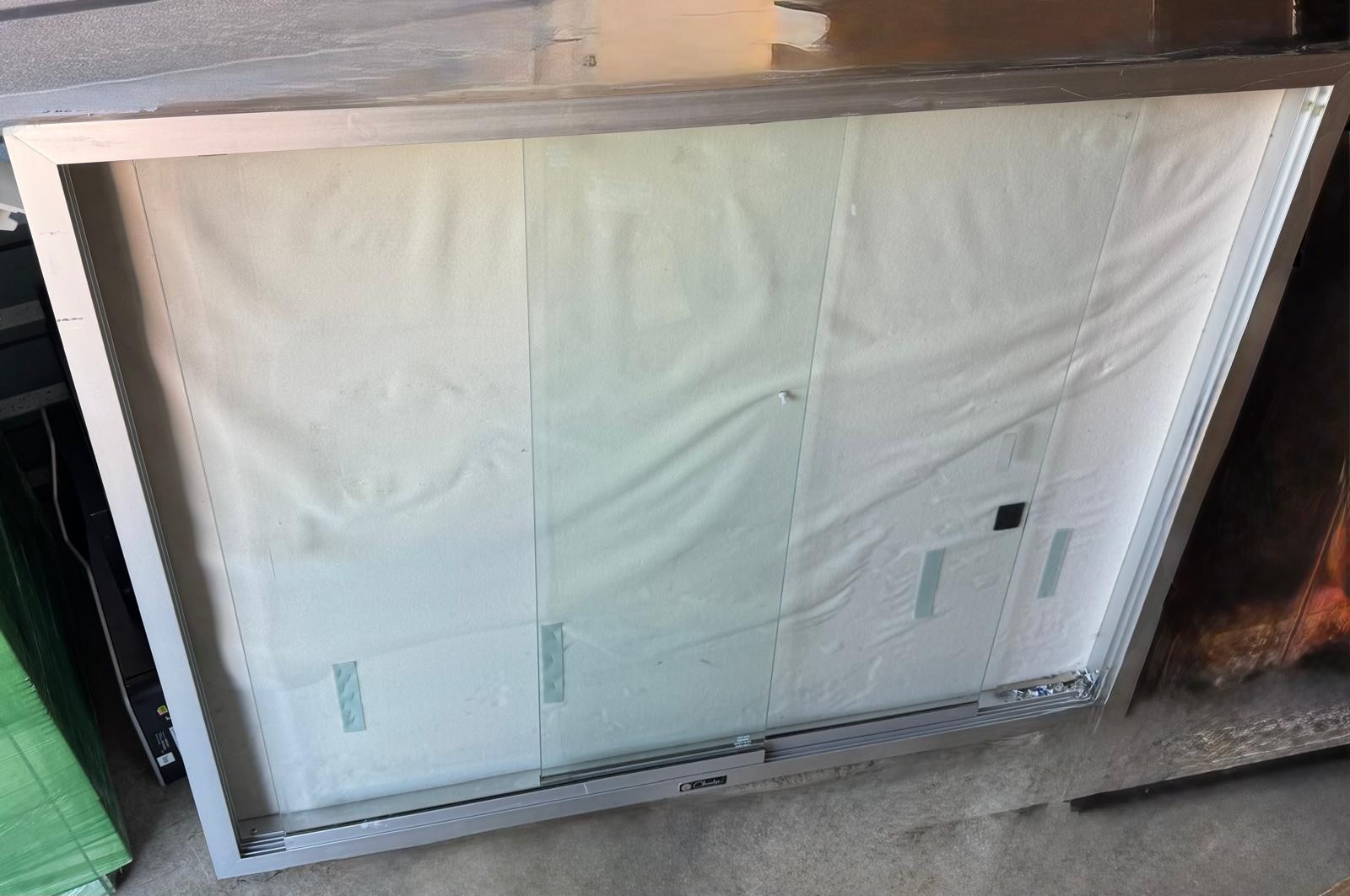 48&Prime;x36&Prime; Alluminium Frame bullentin board with 2 sliding door