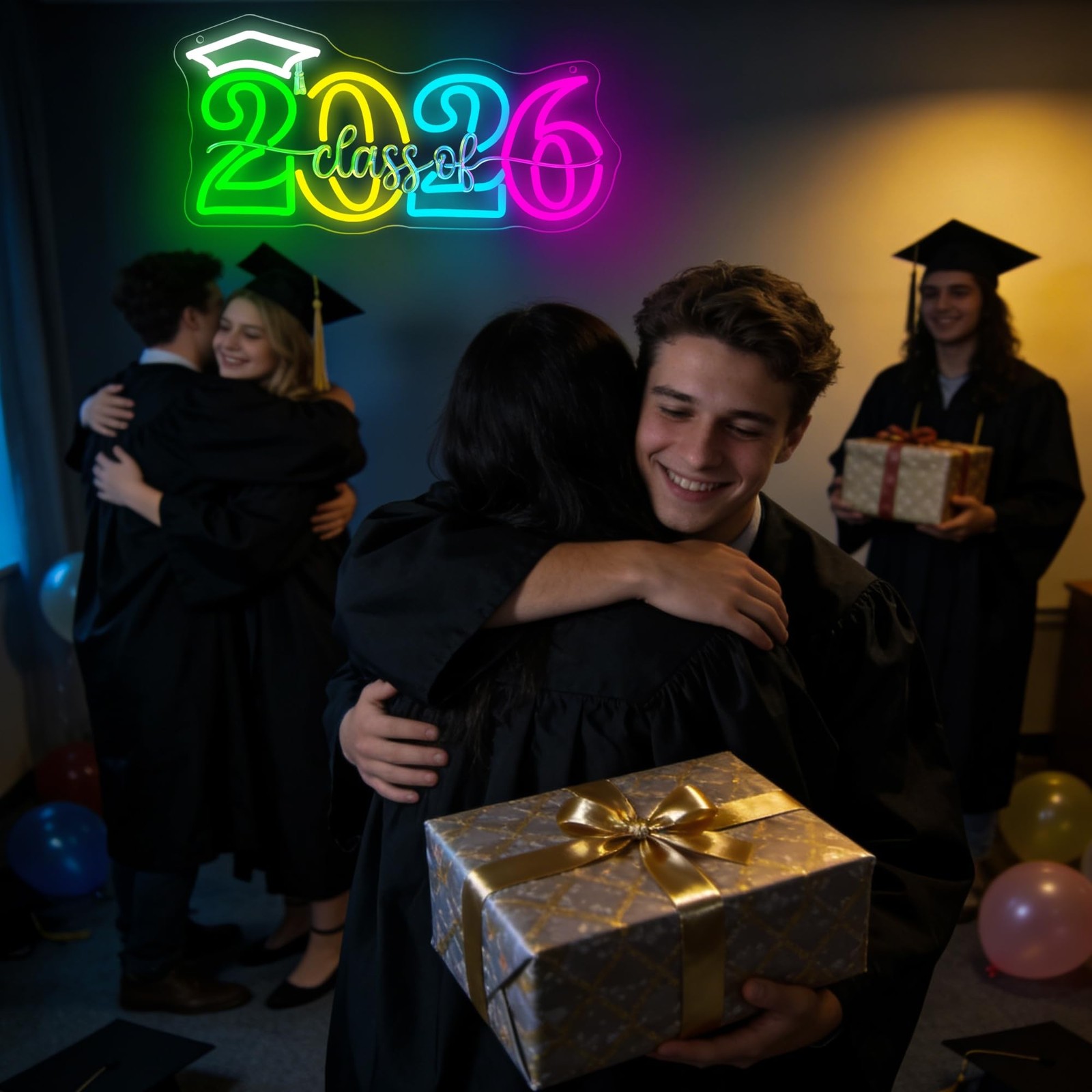 Class of 2026 Neon Sign for Graduation Decorations Colorful LED Neon Light fo…