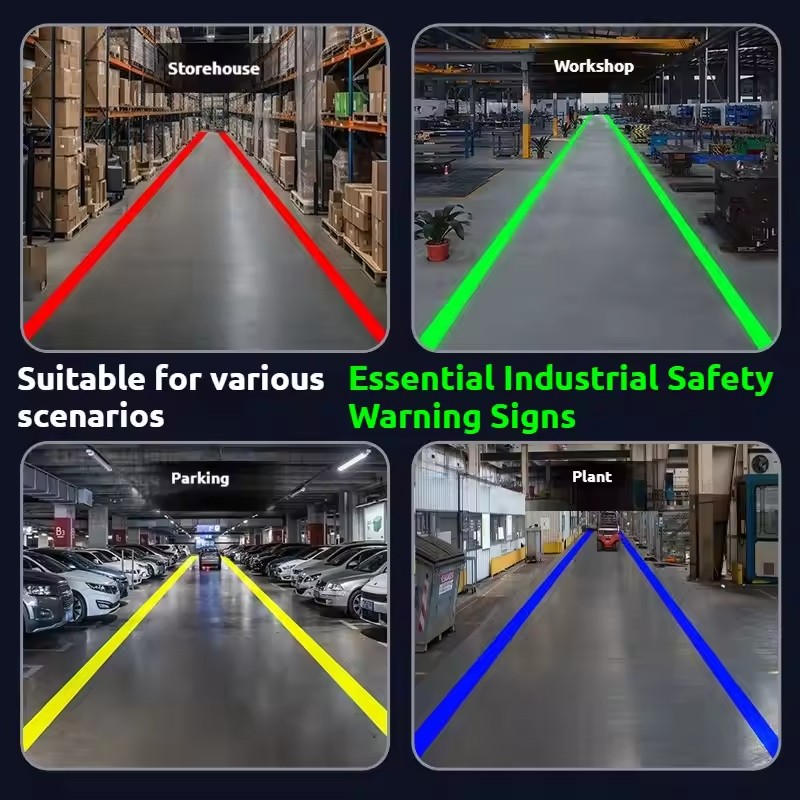 High-Power Laser Line Projector – IP65 Workshop Safety Light with Visible Beam