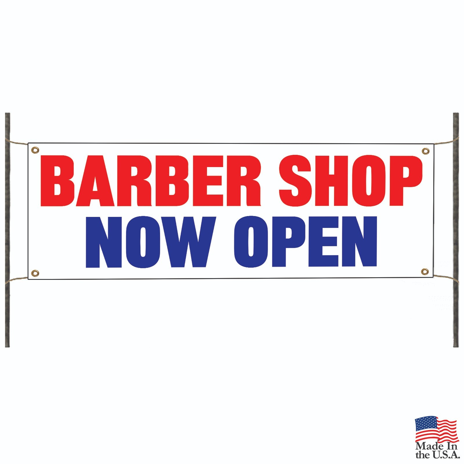 Barber Shop Now Open Vinyl Banner Advertising Display Outdoor Printed Banner