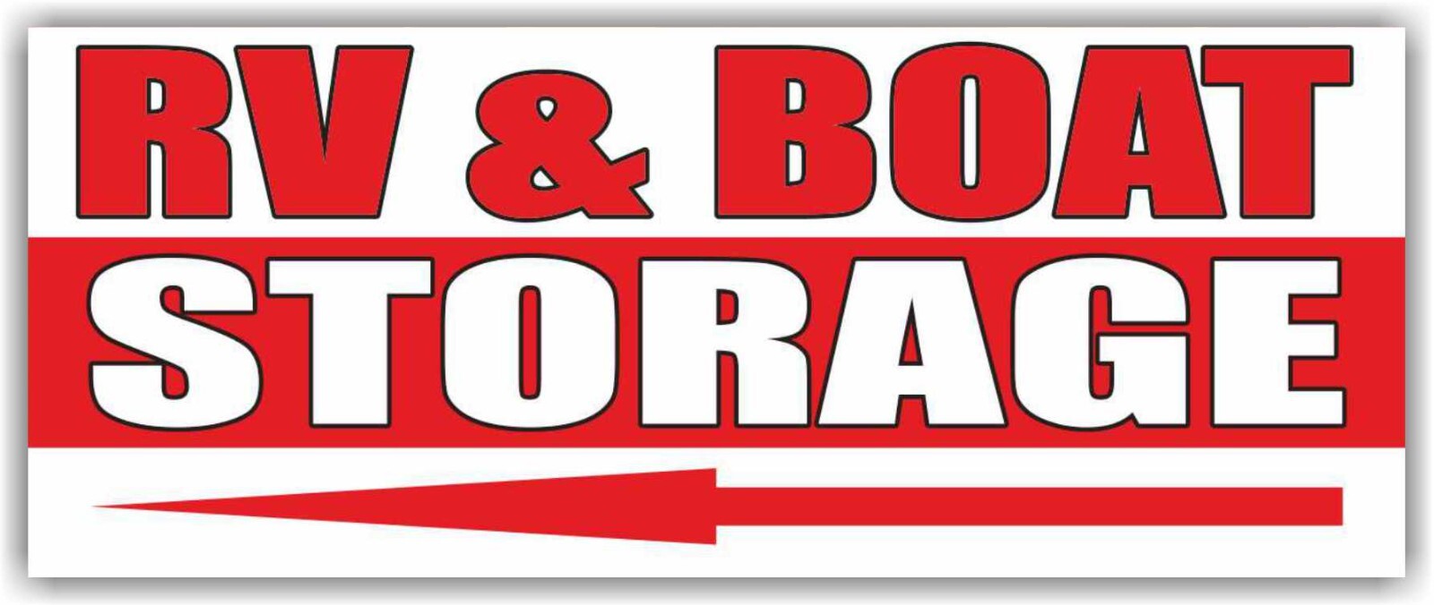 RV BOAT STORAGE advertising Banner Vinyl Mesh Sign Retail Space Lease Parking