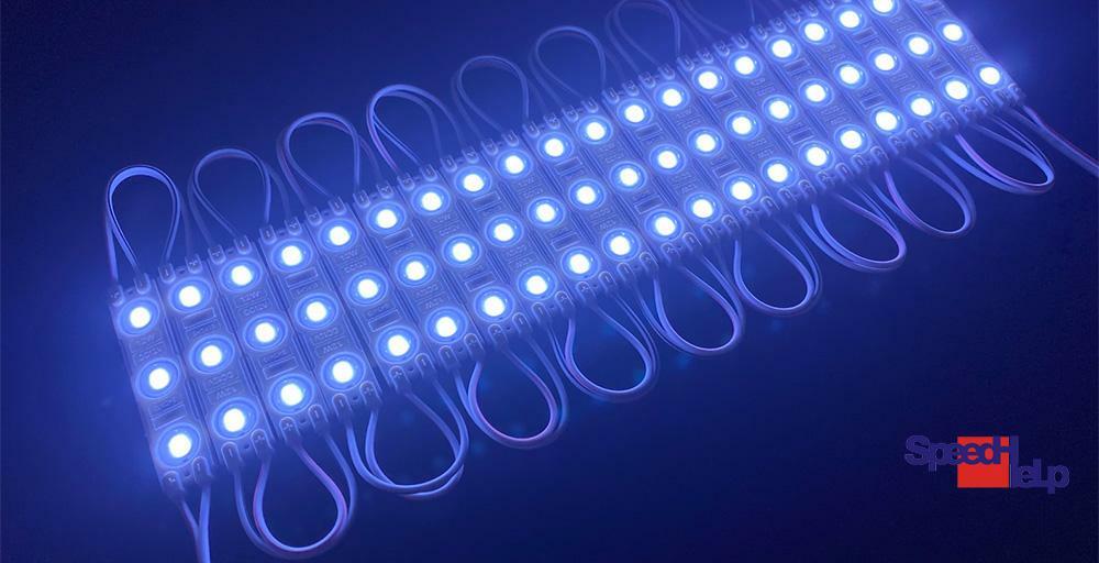 60x LED Module 1,2W DC12V 3x SMD 12000K IP65 120-140LM Advertisement Cold White