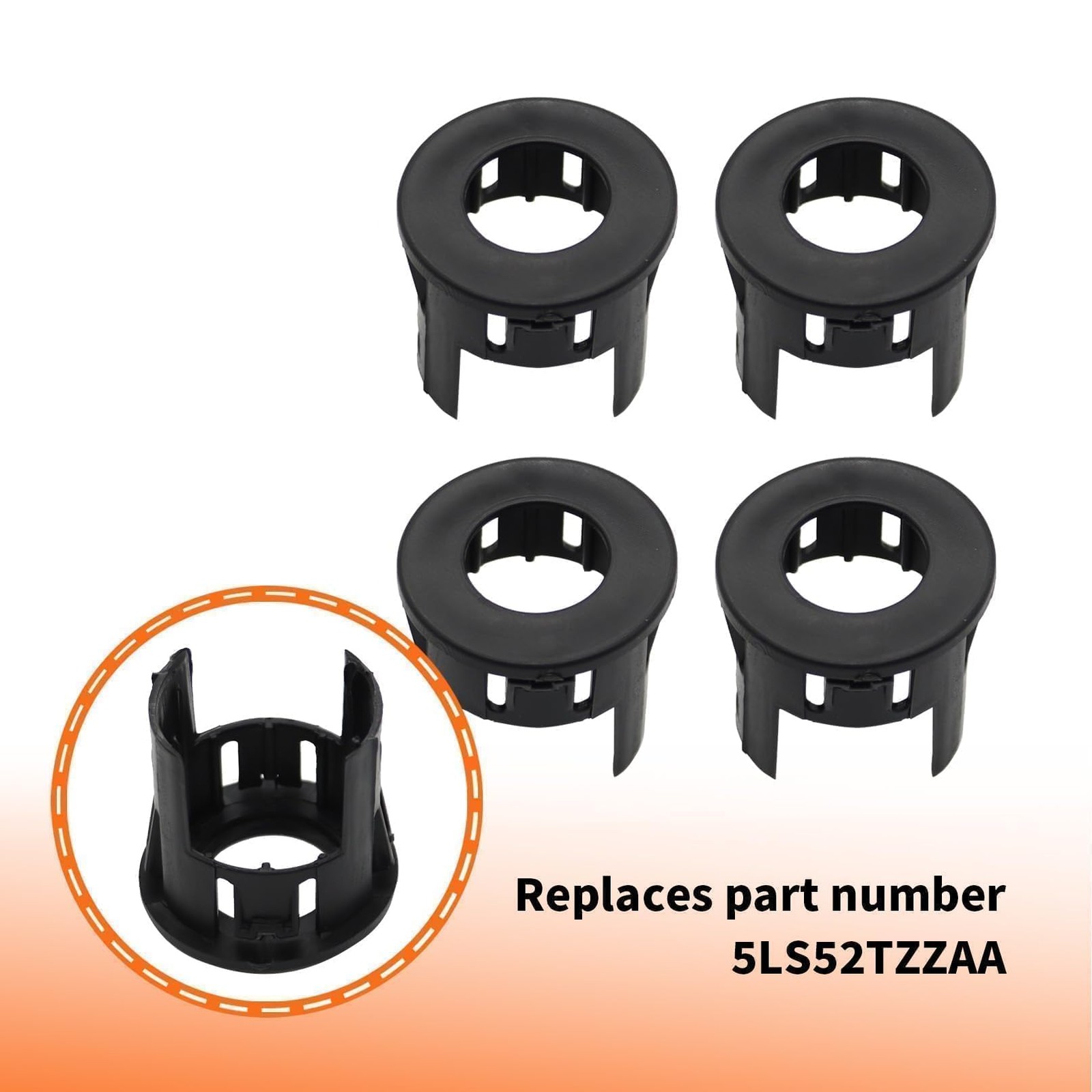 Aspaton 4X Parking Assist Sensor Mount Bracket Bezels Compatible with…