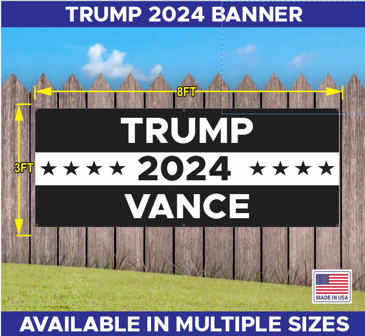 TRUMP VANCE MAGA 2024 BANNER MULTIPLE COLORS