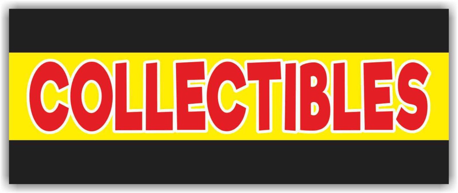 COLLECTIBLES Advertising Banner Vinyl Mesh Sign ANTIQUE STORE Vintage Shop