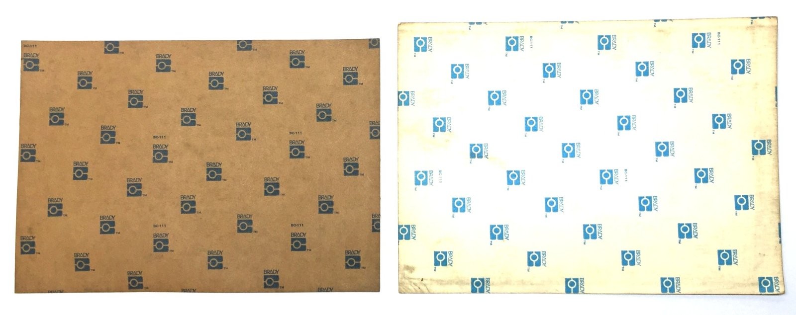 W.H. Brady Vinyl 14&Prime; x 10&Prime; &lsquo;DANGER&rsquo; Adhesive Safety Pack (2pcs) 74575/74327 NOS