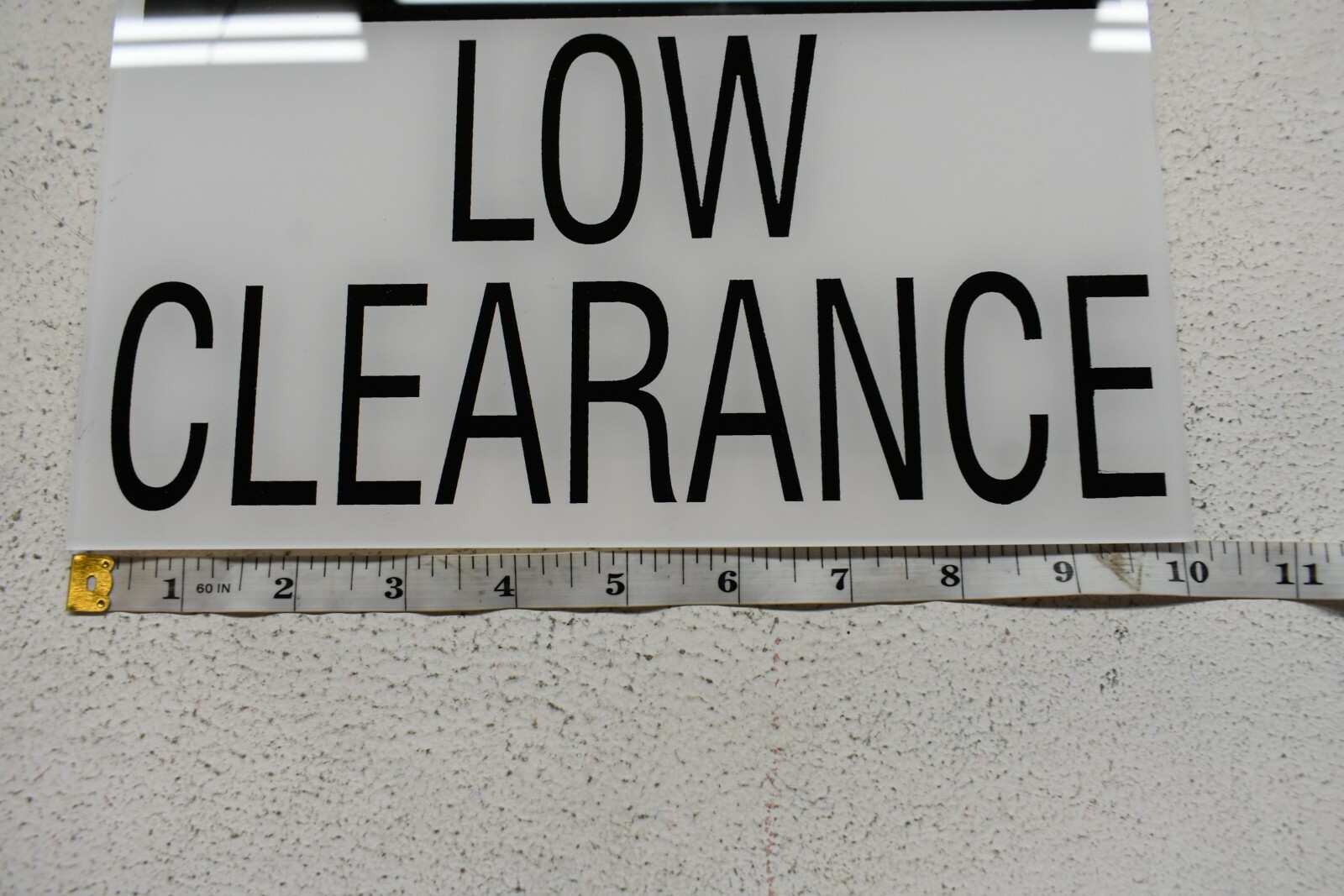 Bulk Lot 19 Danger Low Clearance 10&Prime; x 10&Prime; Acrylic Stick Back Signs Garage