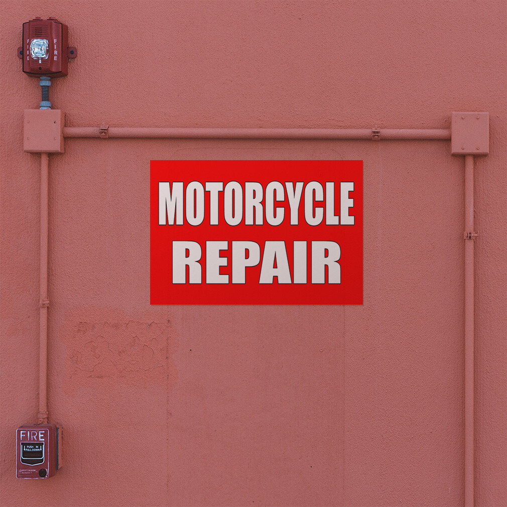 Decal Stickers Motorcycle Repair B Vinyl Store Sign Label Restaurant and Food