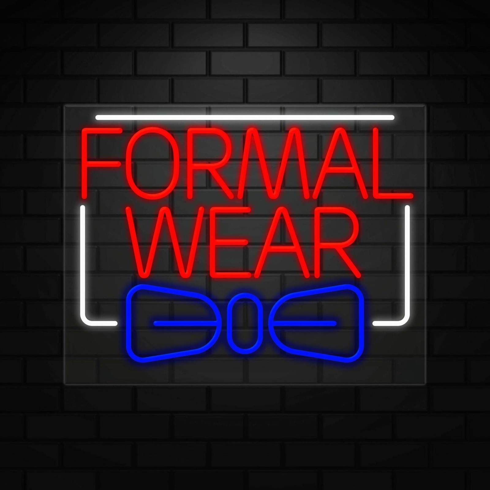 Formal Wear Neon Sign for Retail Displays | LED Flex Neon | 31&Prime;W x 24&Prime;H x 1&Prime;D