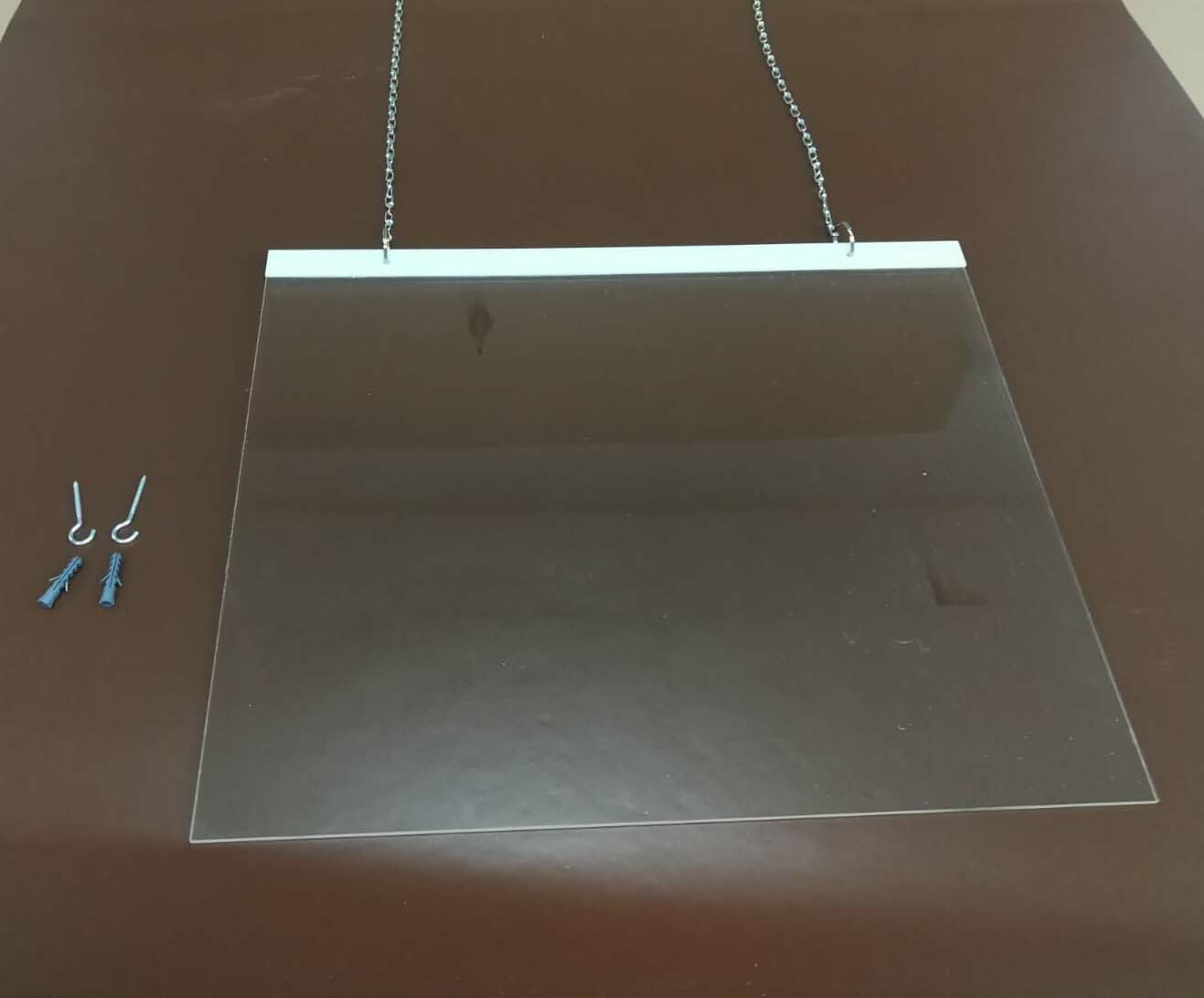 Spuckschutzscheibe Z Hang Antikratzschicht Acryglasspuckschutz 31 1/2×23 5/8in