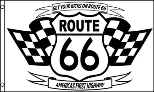 Historic Route 66 Flag 3×5 ft US Highway Sign Shield States Travel Vacation USA