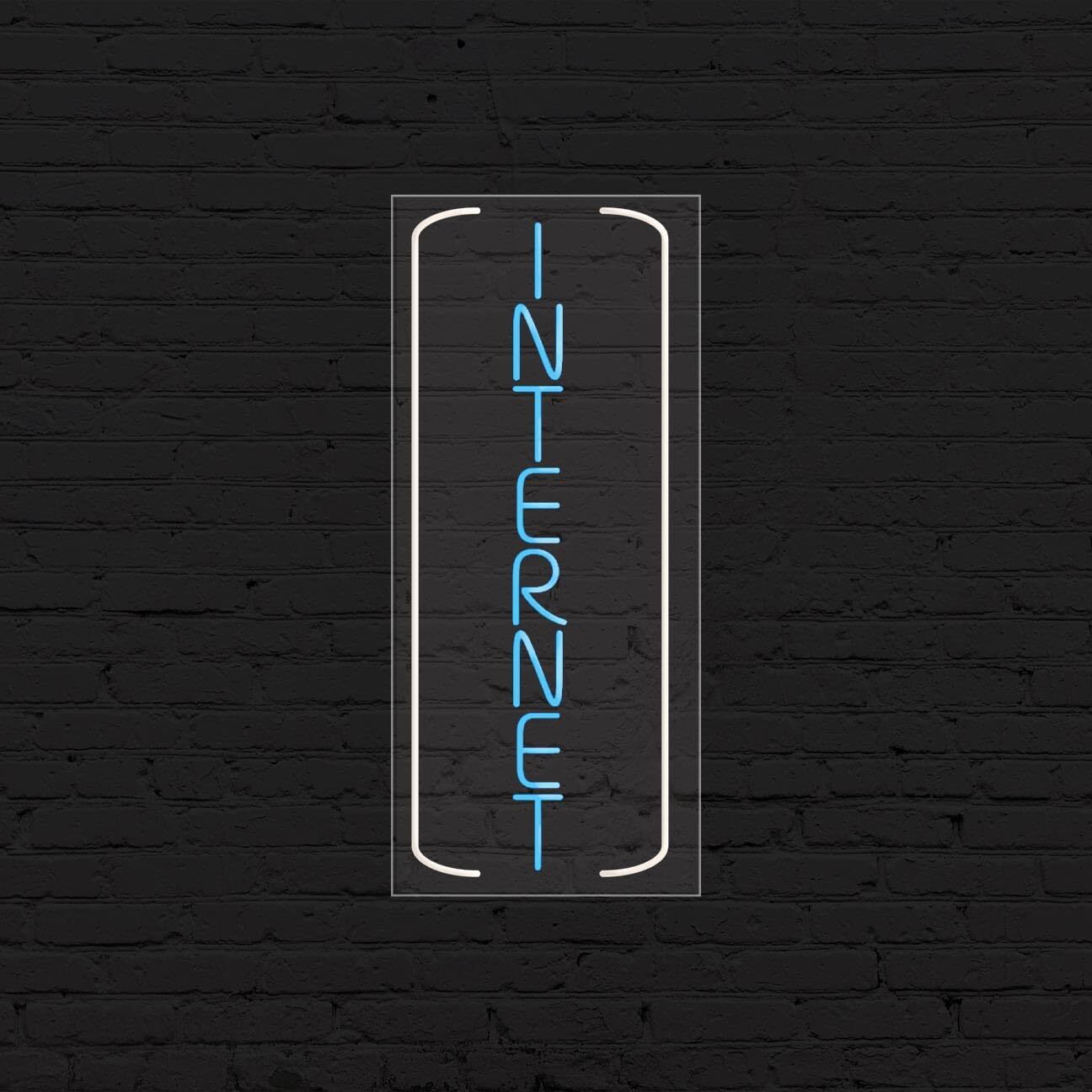 Internet Sign for Business Displays | LED Flex Neon | 13&Prime;W x 32&Prime;H x 1&Prime;D