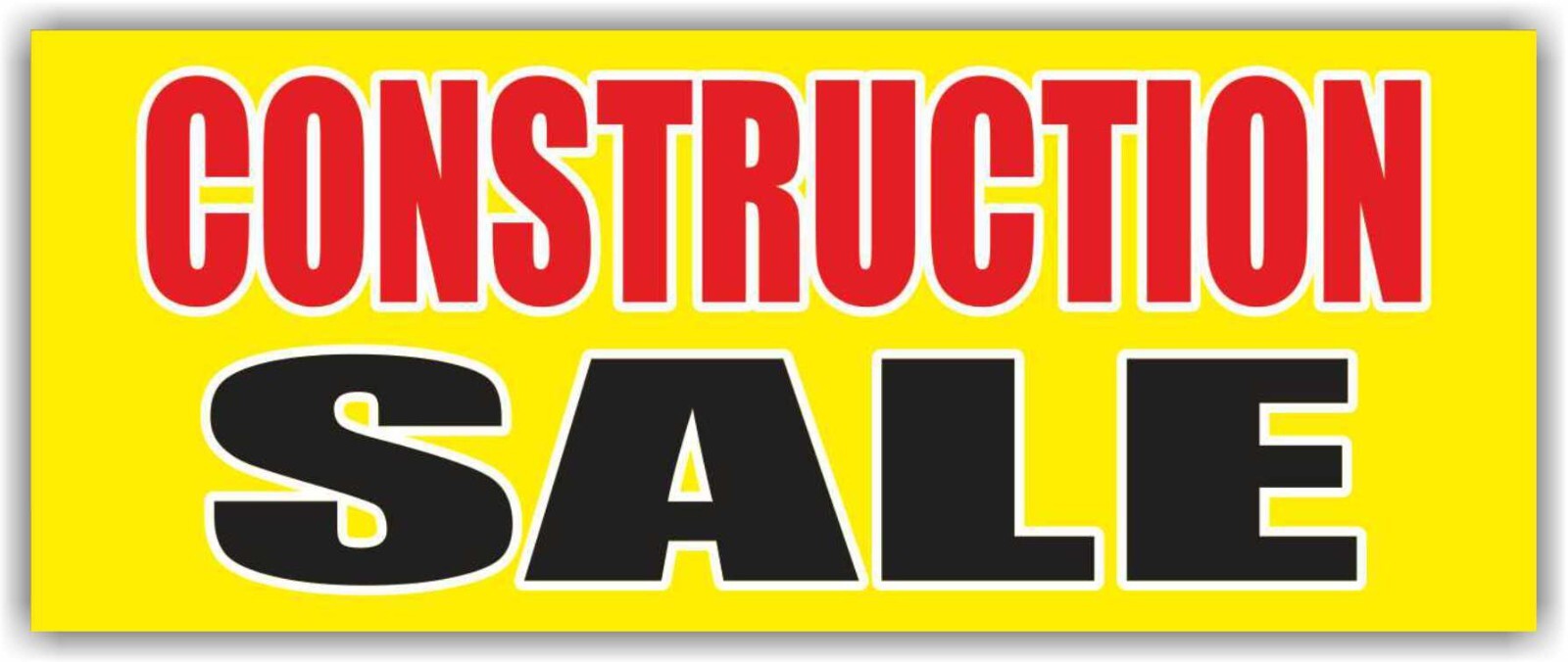 CONSTRUCTION SALE Advertising Banner Vinyl Mesh Sign tools discount clearance