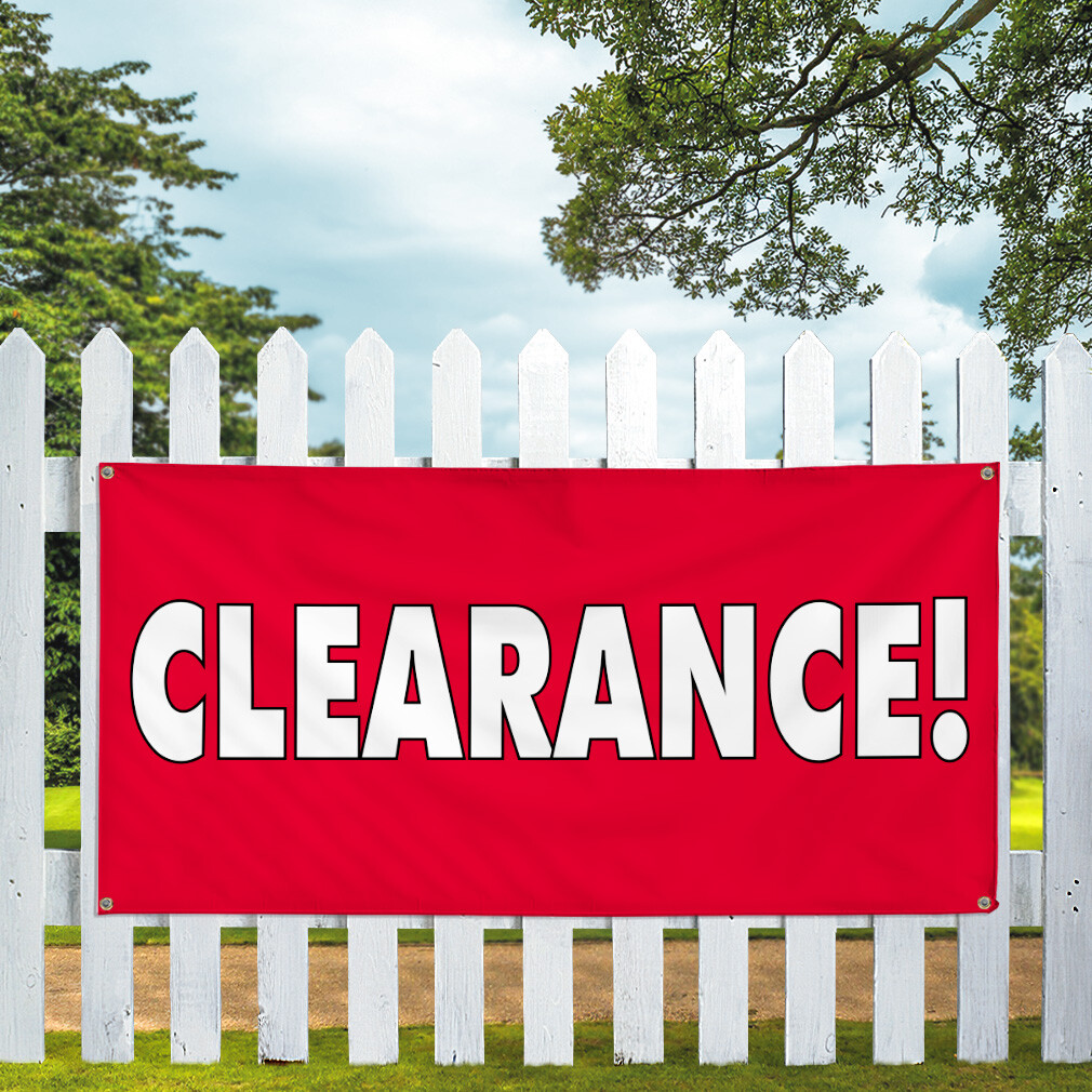 Vinyl Banner Multiple Sizes Clearance! Outdoor Advertising Printing Business