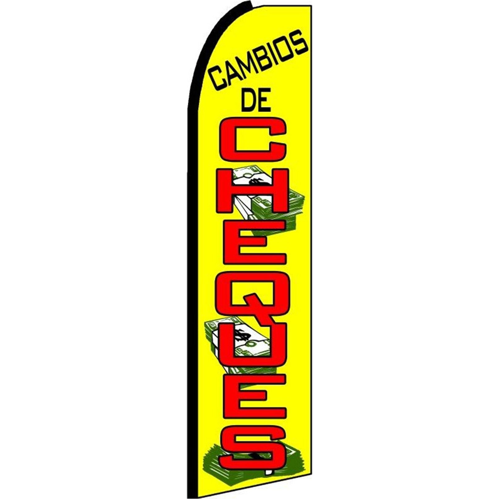 Cambios De Cheques 2 1/2 ft X 11 1/2 ft Windless Flag