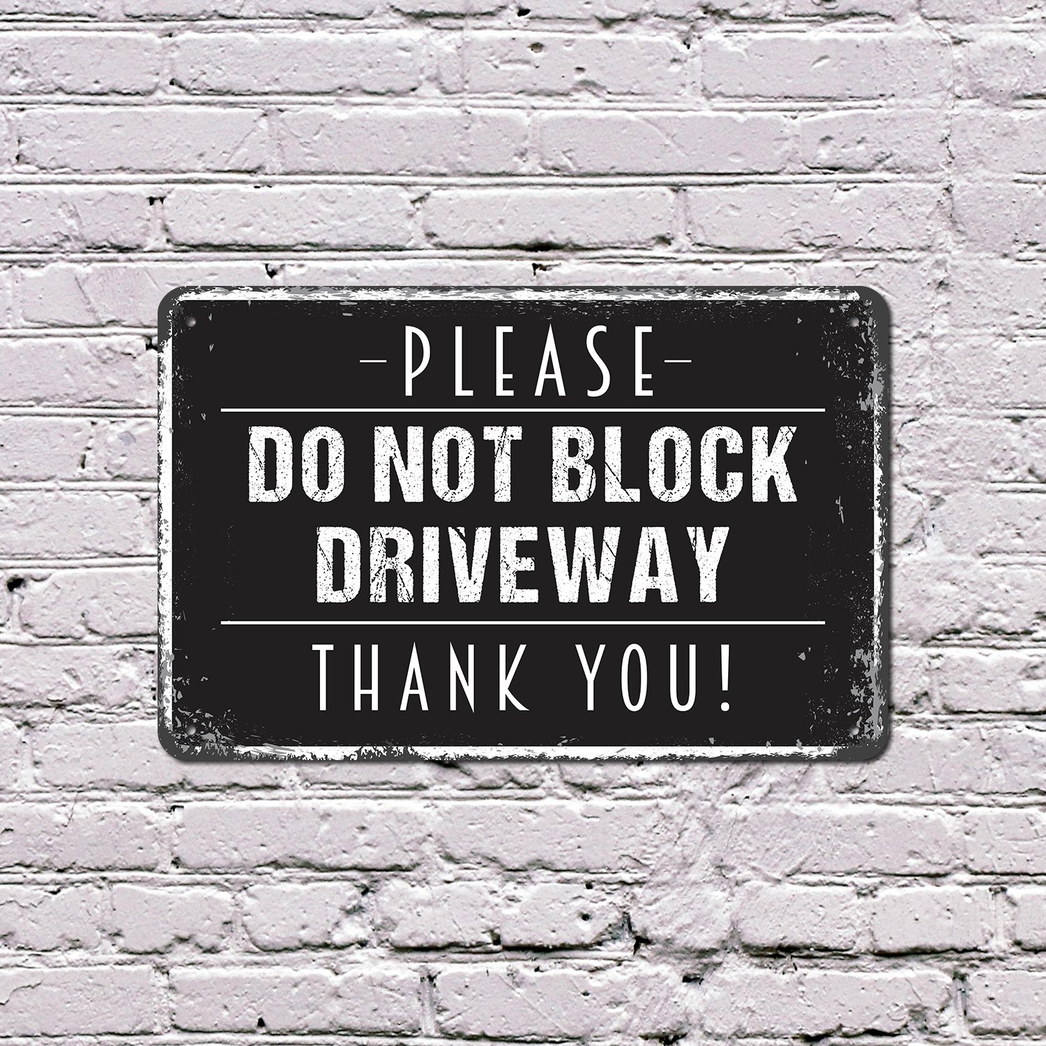 Please Do Not Block Driveway Sign Keep Entrance Clear Durable Perfect for Homes