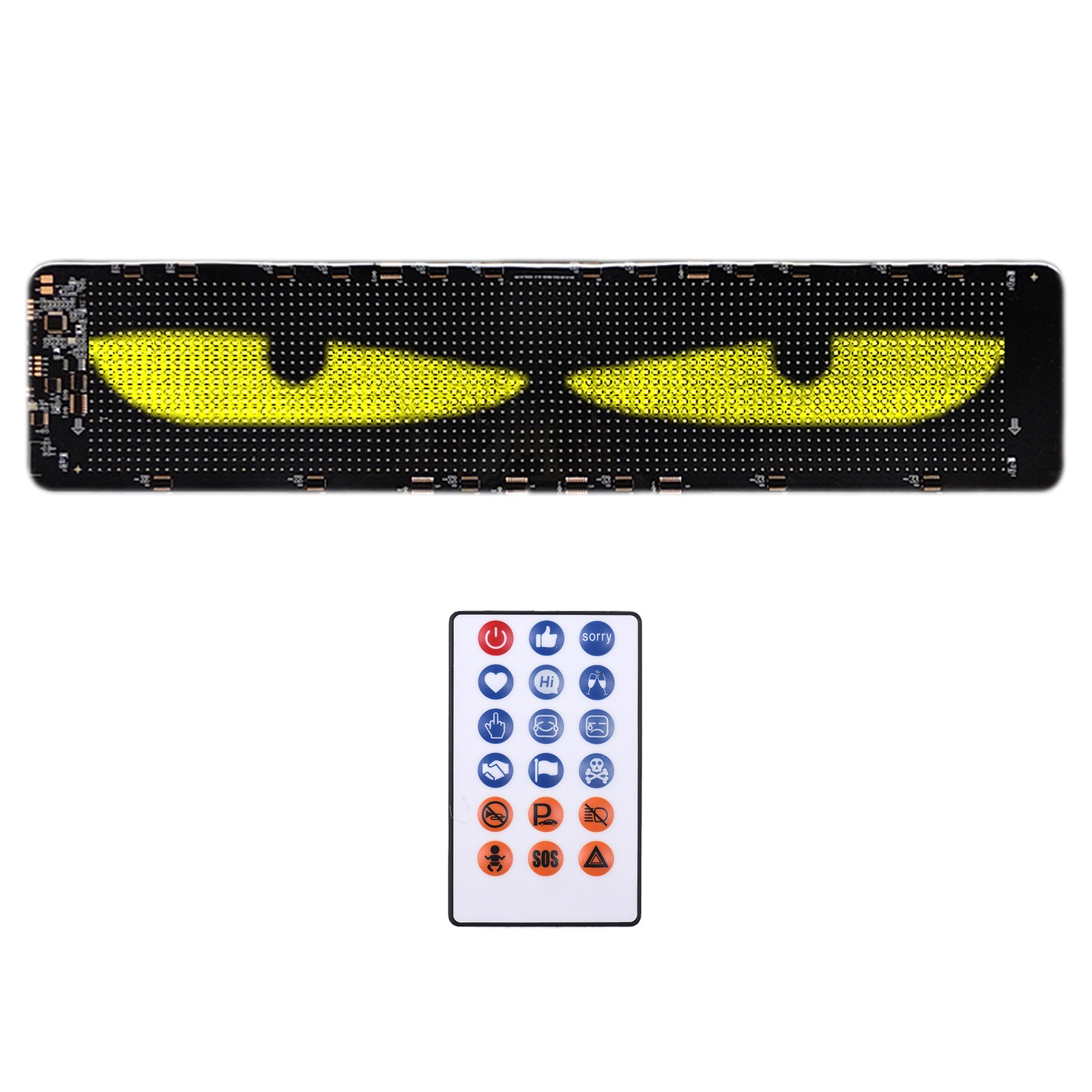 2-DIY Eyes Light For Windshield With Remote And APP Control BT Connect