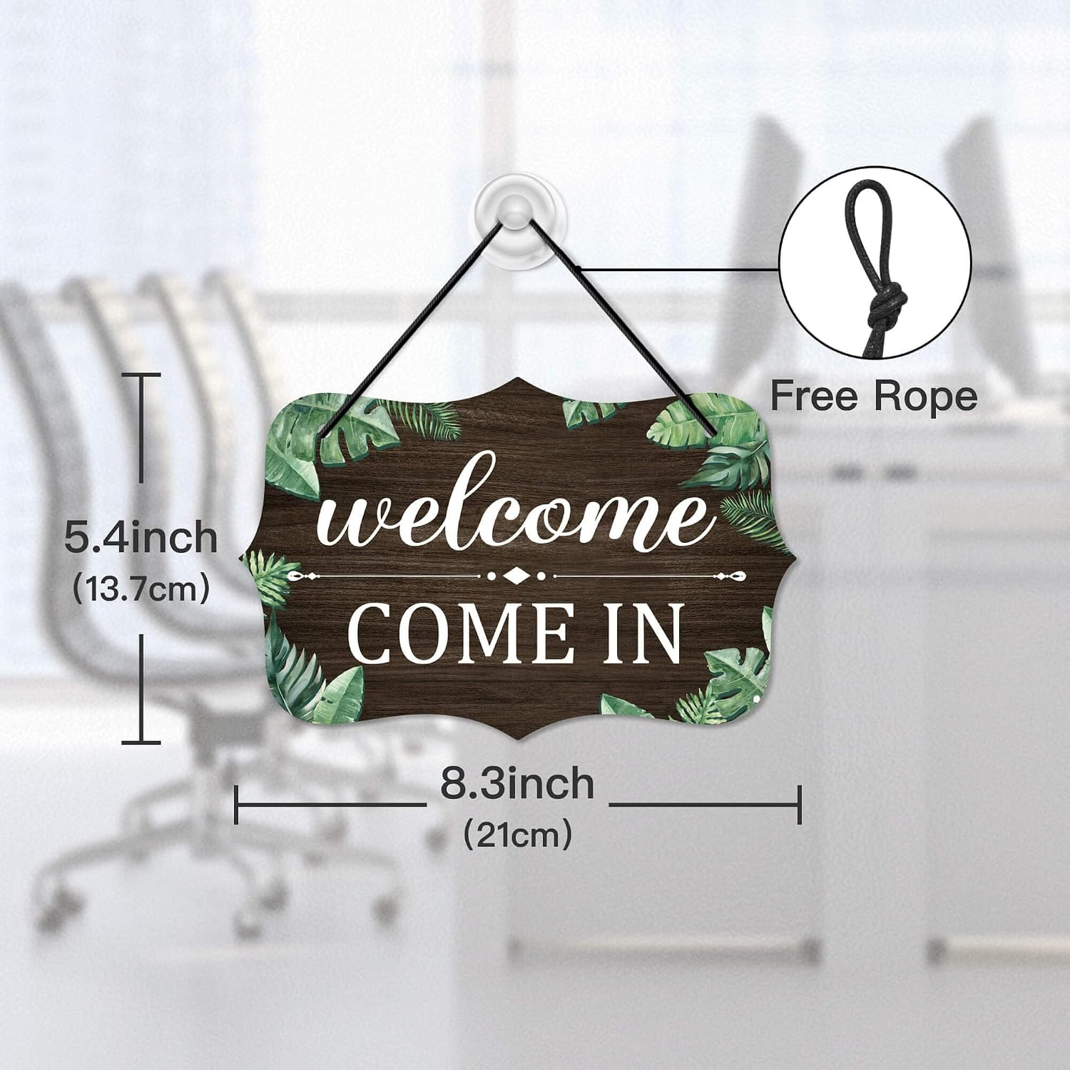 Meeting in Progress Please Come Back, Double Sided PVC Meeting Room Sign for Off