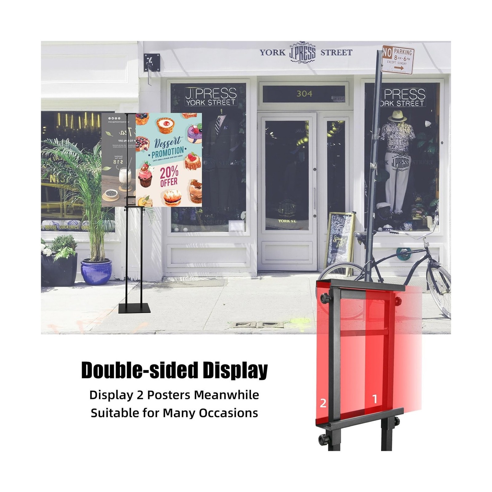 Poster Board Stand for Display, Heavy Duty Floor Sign Holder for Foam Board, …