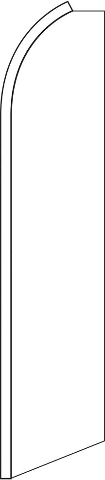 Solid White 15&prime; Tall Swooper Flag & Pole Kit Feather Super Bow Banner