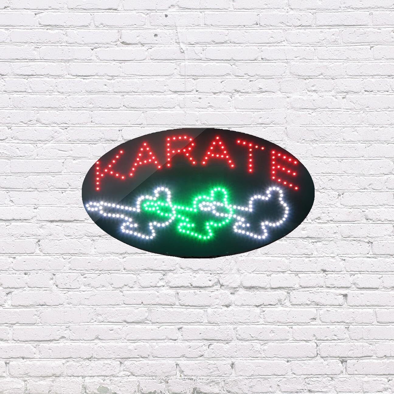 LED Karate Sign | Light Up Sign | 15&Prime;h x 27&Prime;w x 1&Prime;d