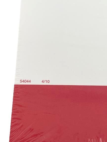 Retail Sale Poster Paper 11&Prime;x7&Prime; Red & White Sealed Original Packaging