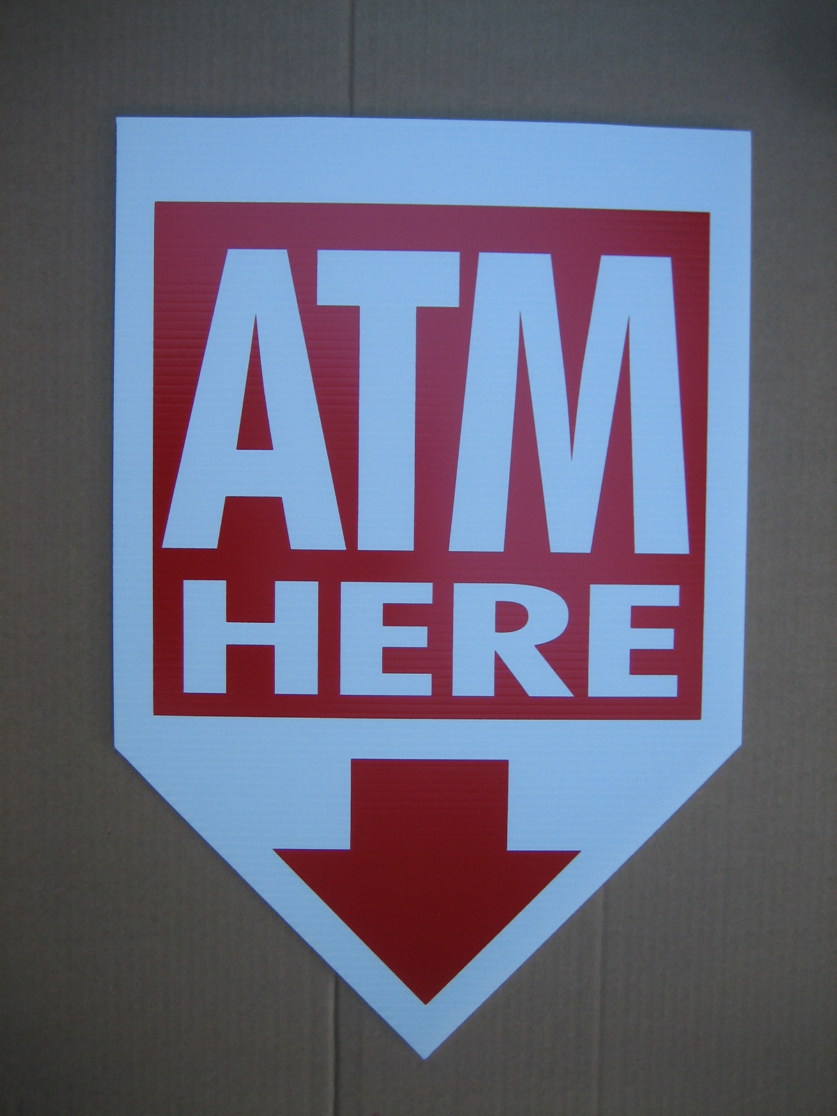 50 ATM coroplast SIGNS 16&Prime;x 24&Prime; $2.50 ea. Mix & Match (5 designs to choose)