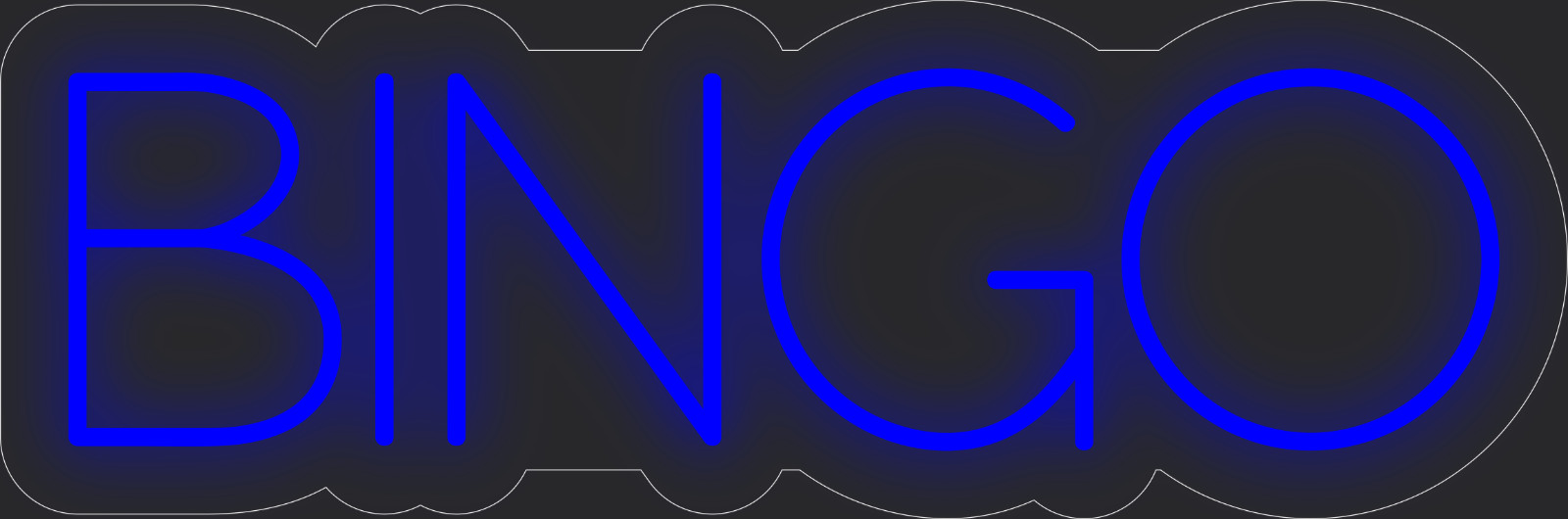 Bingo Neon LED Sign Business Wall Decor Lighted Store Sign 24 x 8 in.