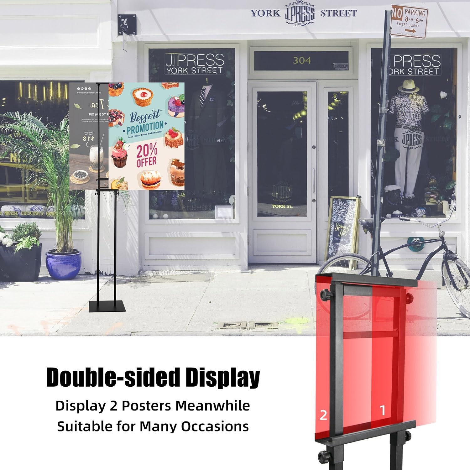 Poster Board Stand for Display, Heavy Duty Floor Sign Holder for Foam Board, …