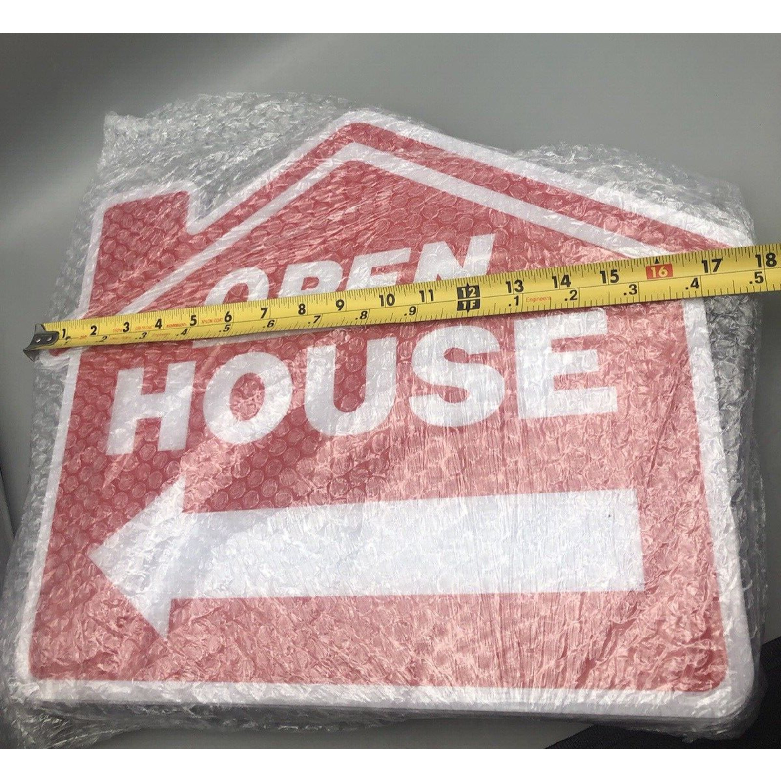 7 Pcs Open House Signs for Real Estate 18&Prime; X 14&Prime; Double Sided Real Estate Signs