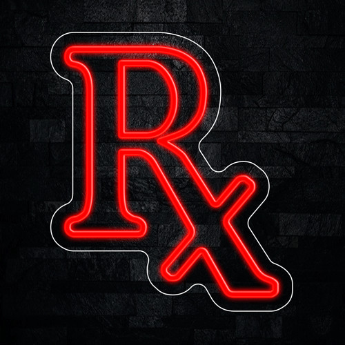Pharmacy RX Neon LED Sign 13&Prime;L x 15&Prime;H #32592