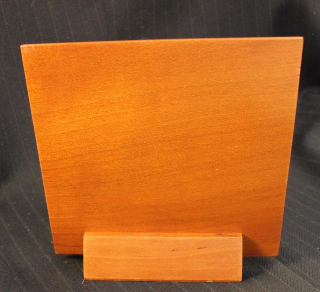 Hermes Advertising Sign with Wooden Base