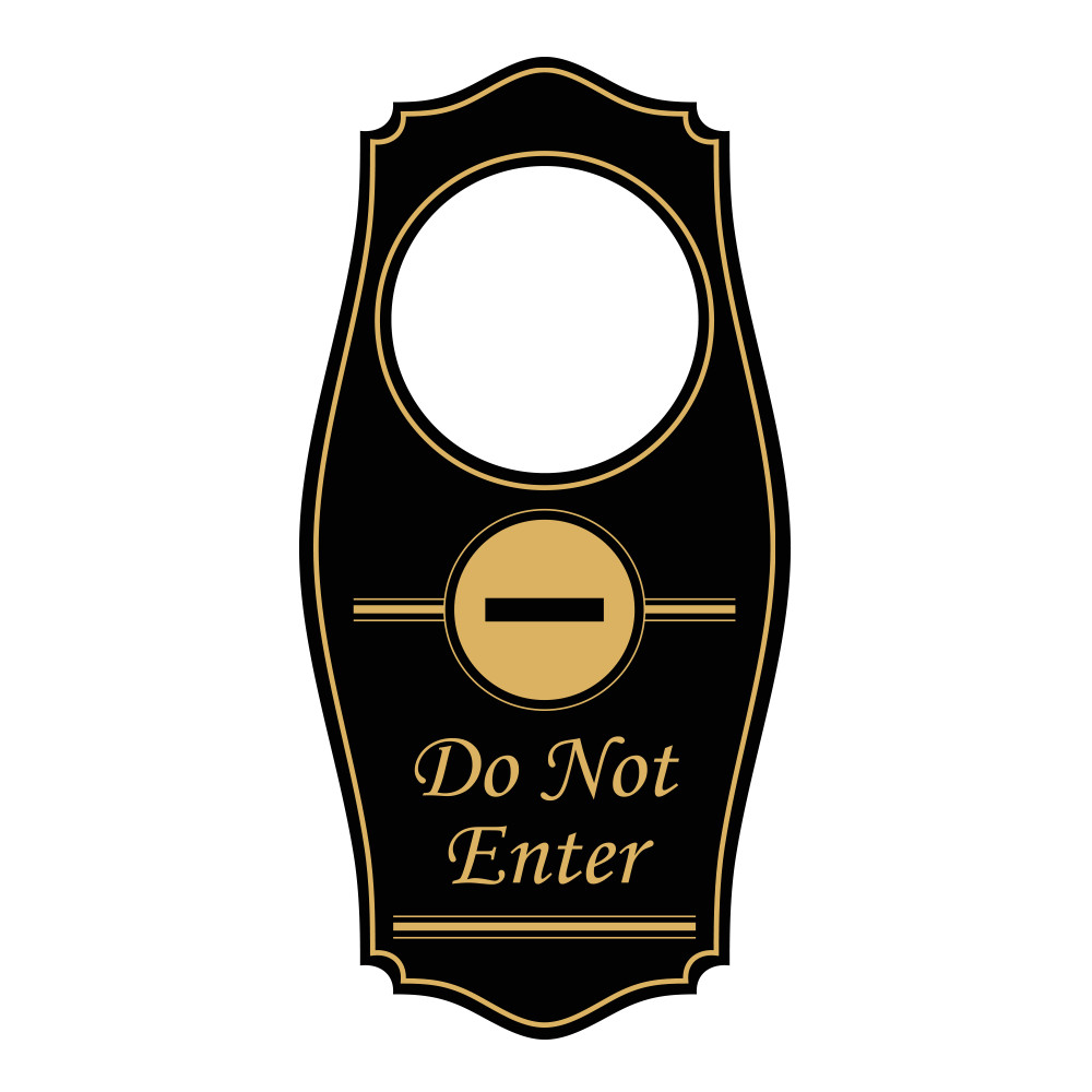 Signs ByLITA Do Not Enter Door Hanger