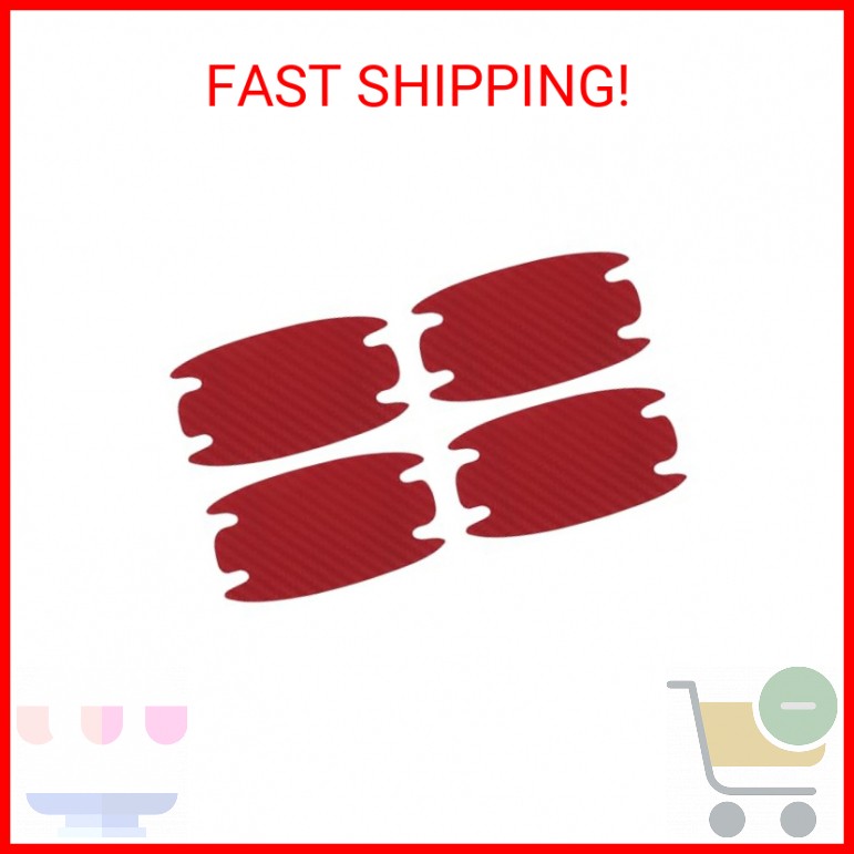 Motoforti Universal Car Door Handle Cup Cover Protection Film Reflective Sticker