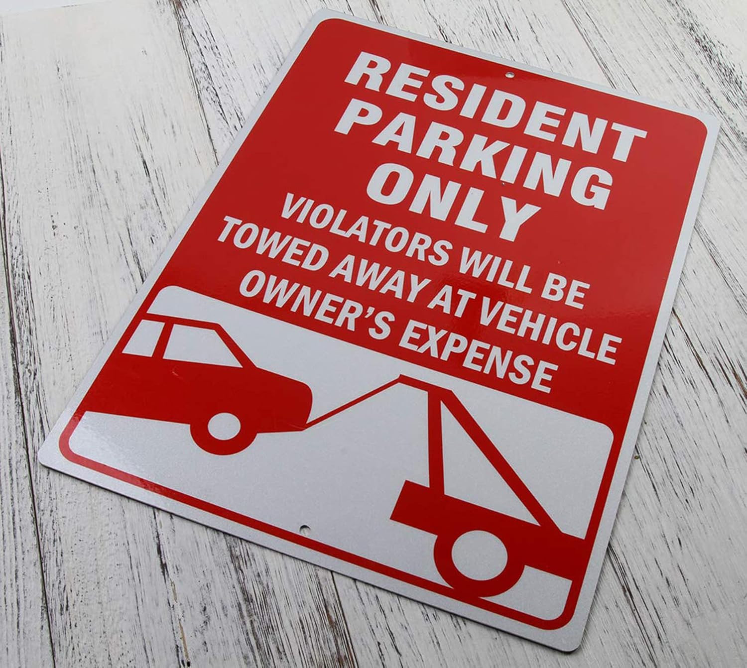 Resident Parking Only Reflective Signs 14 X 10 Inch Rust Free 40 Mil Aluminum Si