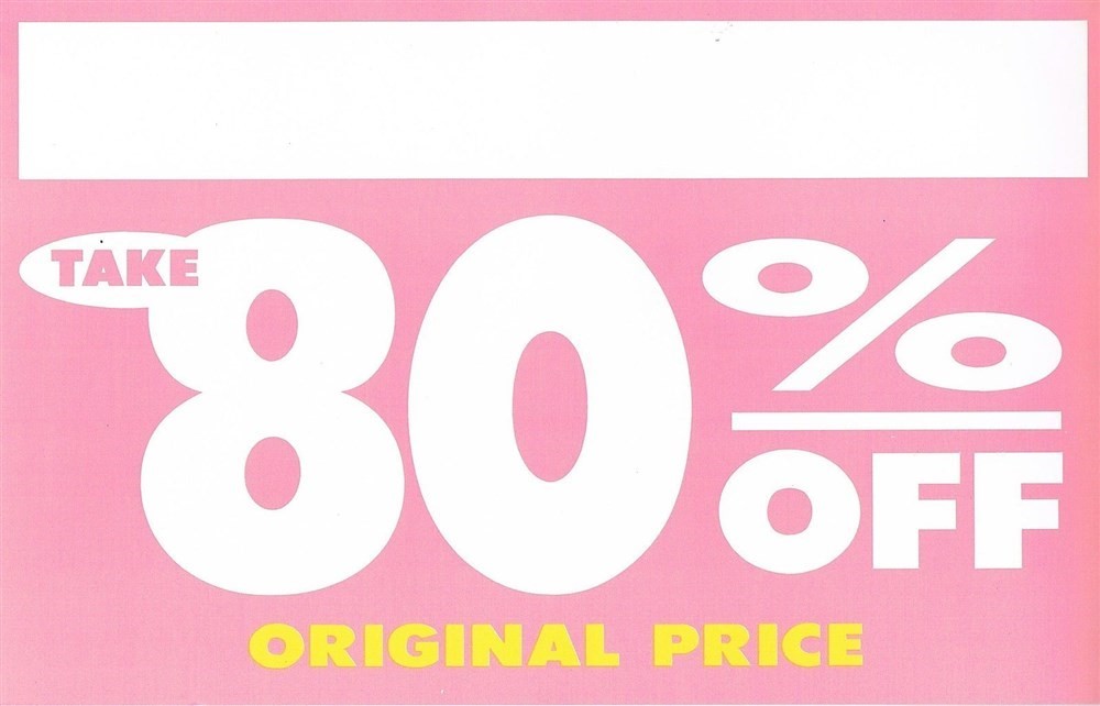 Store Display Fixtures 10 NEW HEAVY CARD STOCK SIGNS « TAKE 80% OFF »