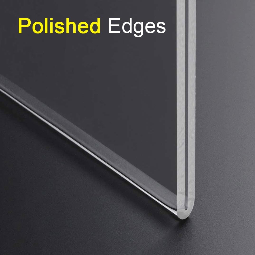 BlueValley 3 Pack Acrylic Sign Holder 8.5×11 Wall inches, Transparent