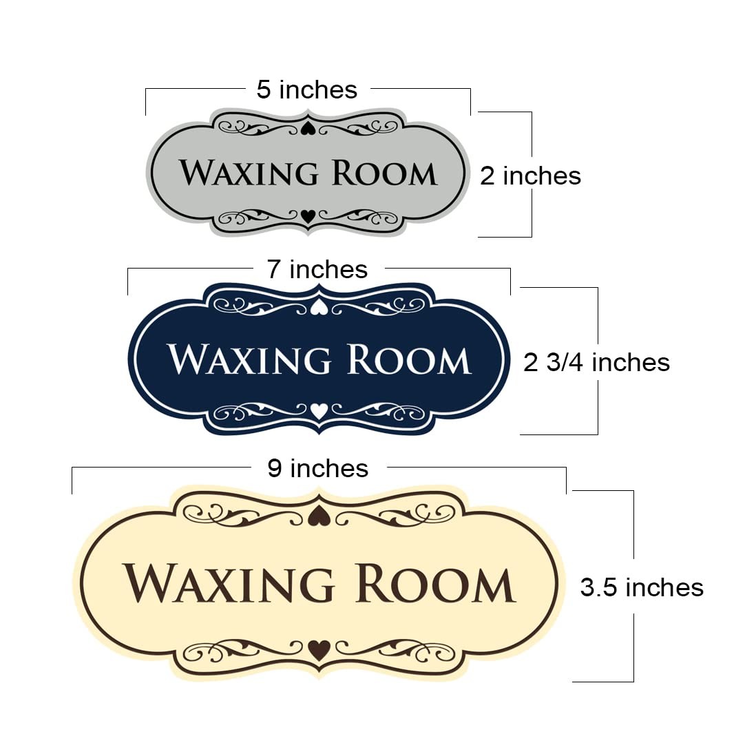 Designer Waxing Room Sign (Black Gold) – Large 1 Pack