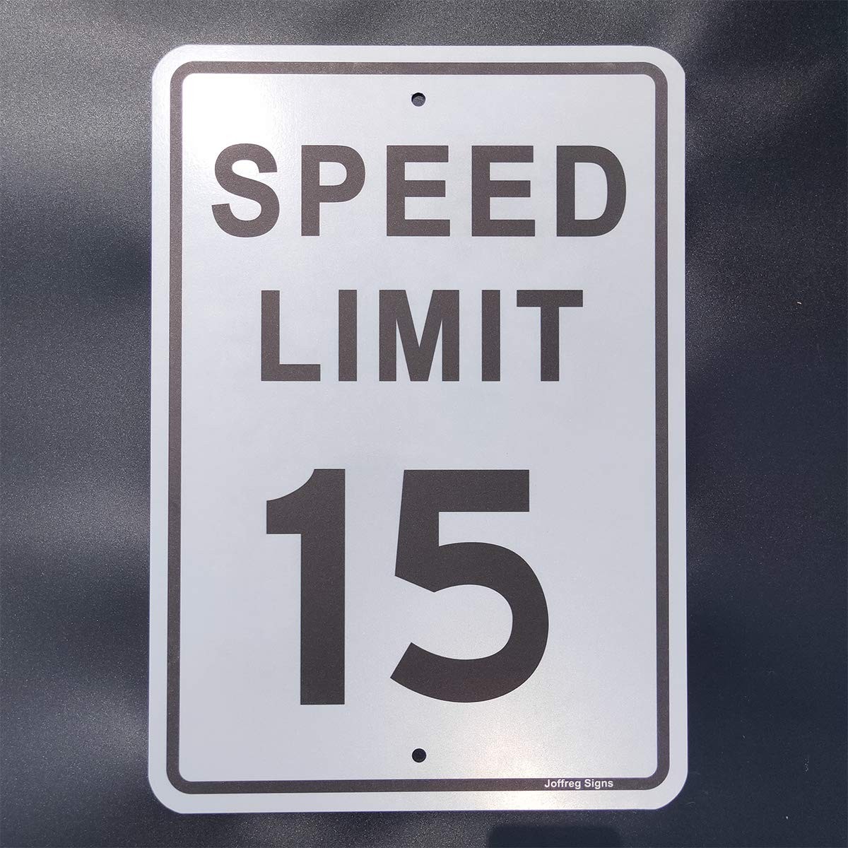 2 PCS Speed Limit 15 MPH Sign 17×12 Inch Reflective Aluminum Weatherproof