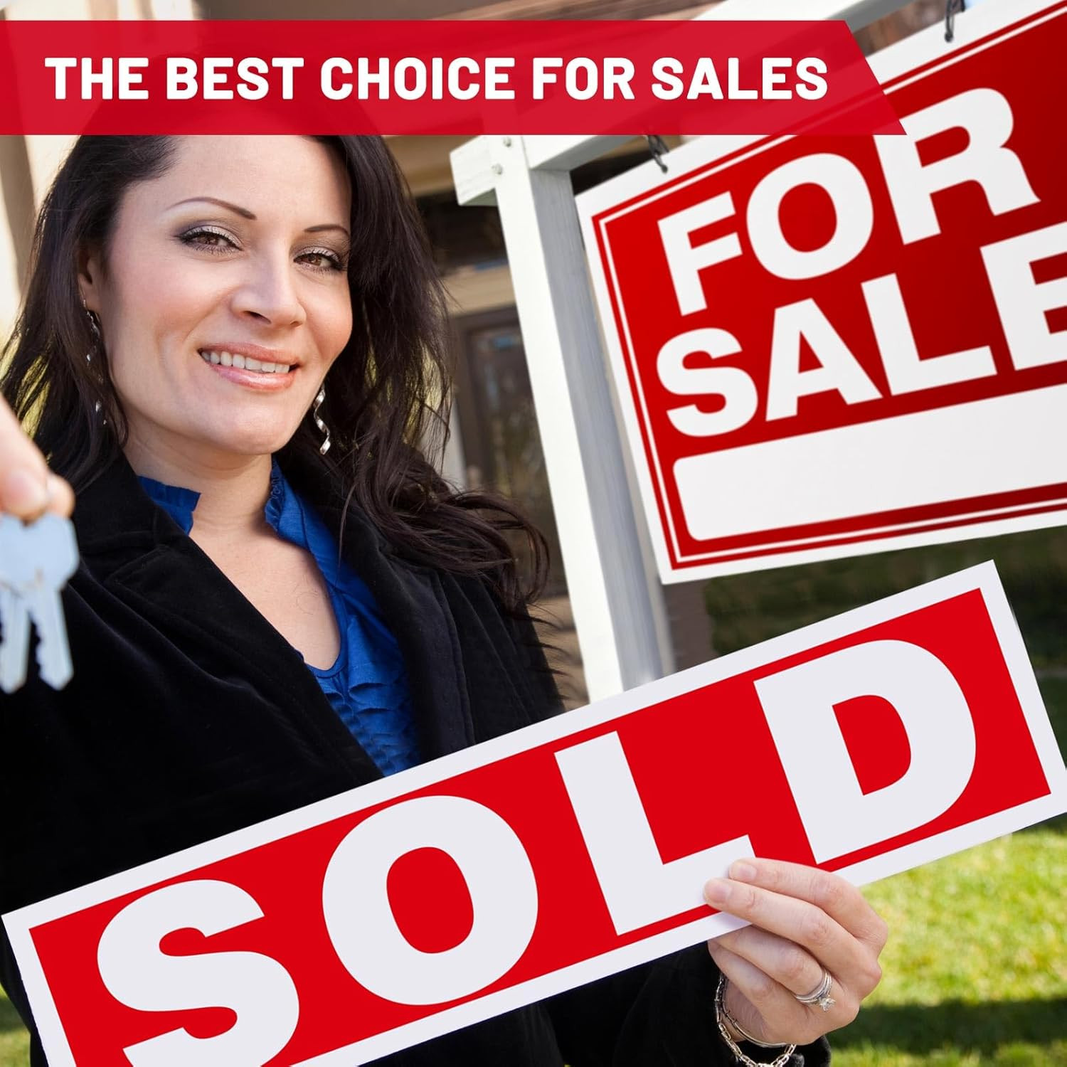 Juexica 12 Pcs Real Estate Rider Signs 24 X 6 Inch Coming Soon, for Sale, Pendin