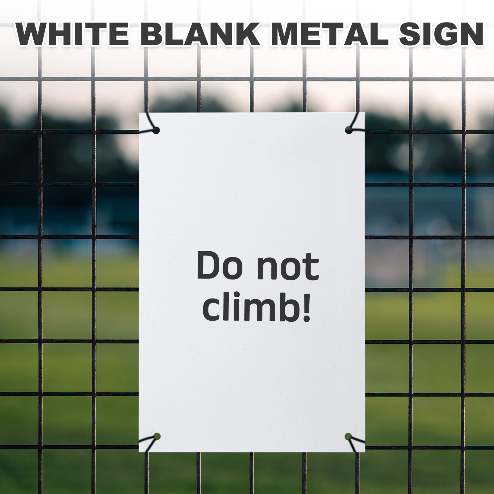 4 Pcs White Blank Metal Sign, 11.8×7.9&Prime; Blank Sublimation Signs(0.04&Prime; Thickness)