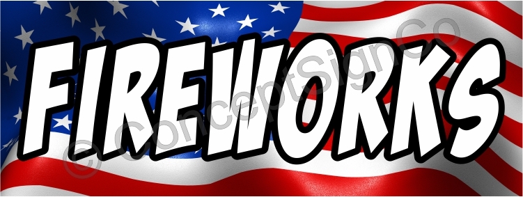 1.5&rsquo;X4&prime; FIREWORKS BANNER Outdoor Indoor Sign Stand Sale July 4th Firework Store