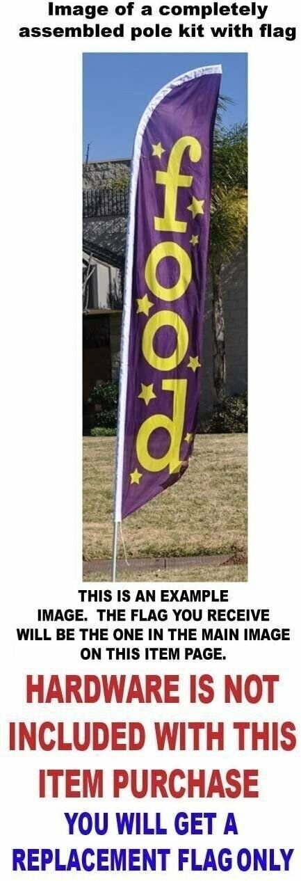 Breakfast Special Feather Banner Swooper Flag, Replacement Flag Only
