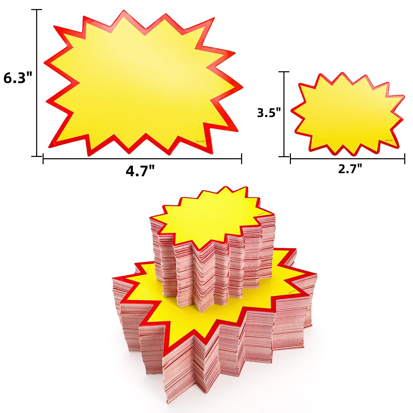 400 Pcs Starburst Signs Blank Sale Price Tags Retail Sale Signs Price Labels