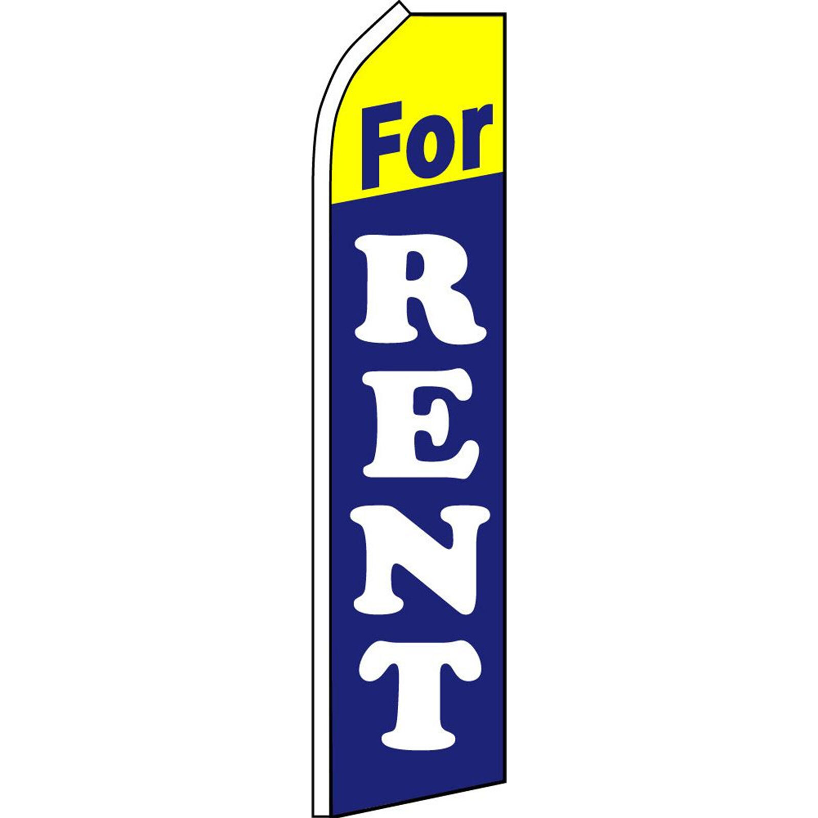 For Rent 2 1/2 ft X 11 1/2 ft Swooper Flag (Hardware Sold Separately)