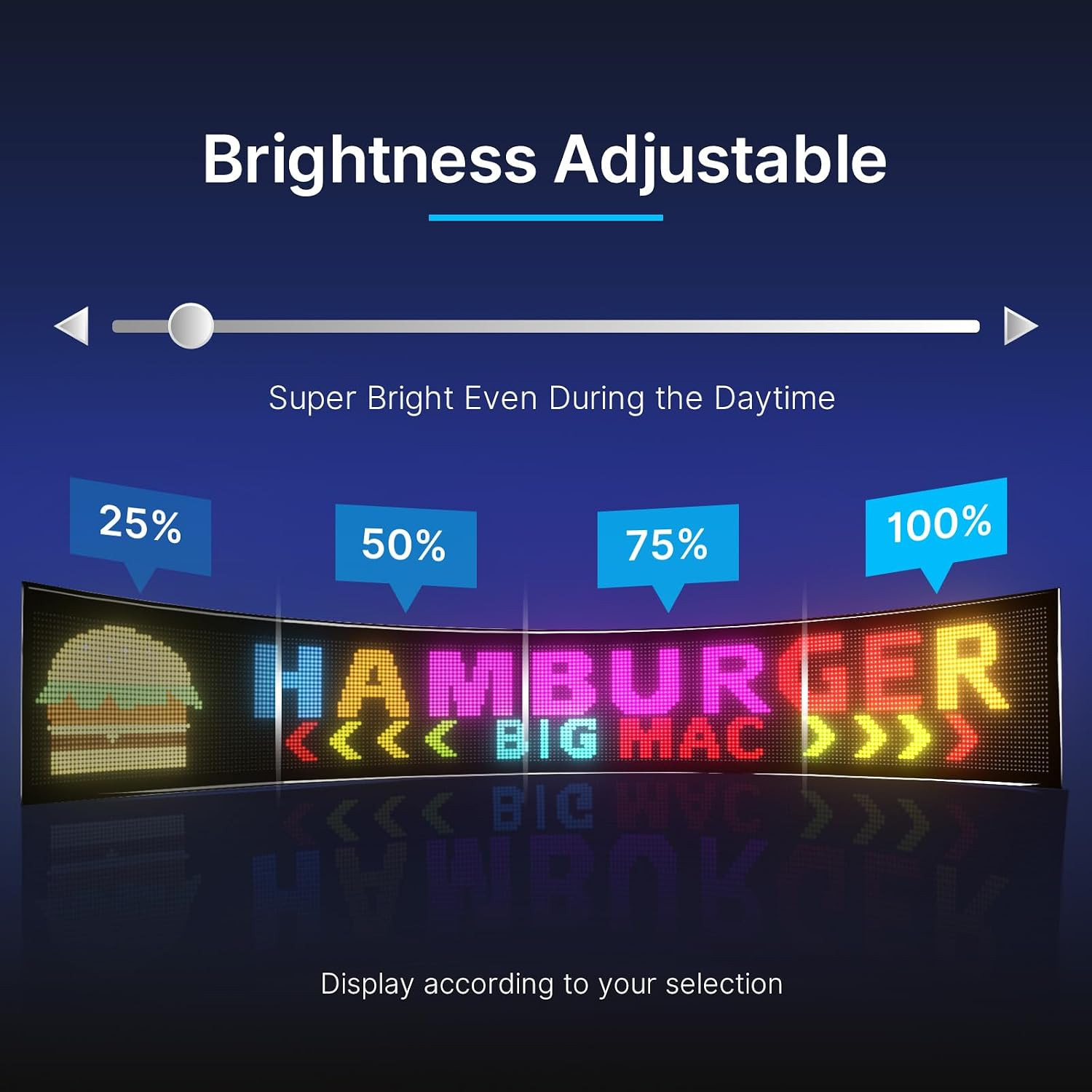 Programmable Scrolling LED Sign: 57&Prime; X 11&Prime; Bendable LED Signs for Business – Dig