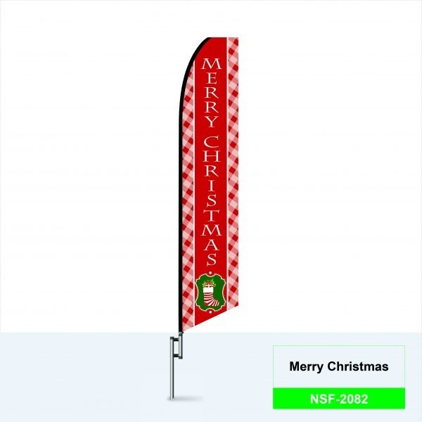 12ft Happy Holidays Christmas Tree Feather Flag Sale Outdoor Advertisement