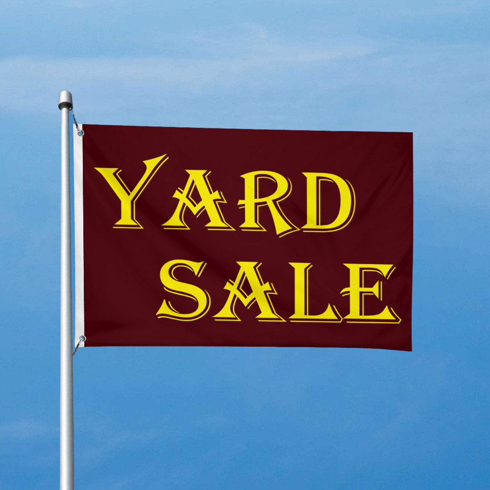 Yard Sale Flag Banner Sign Garage Sale Rummage Sale USA SHIP