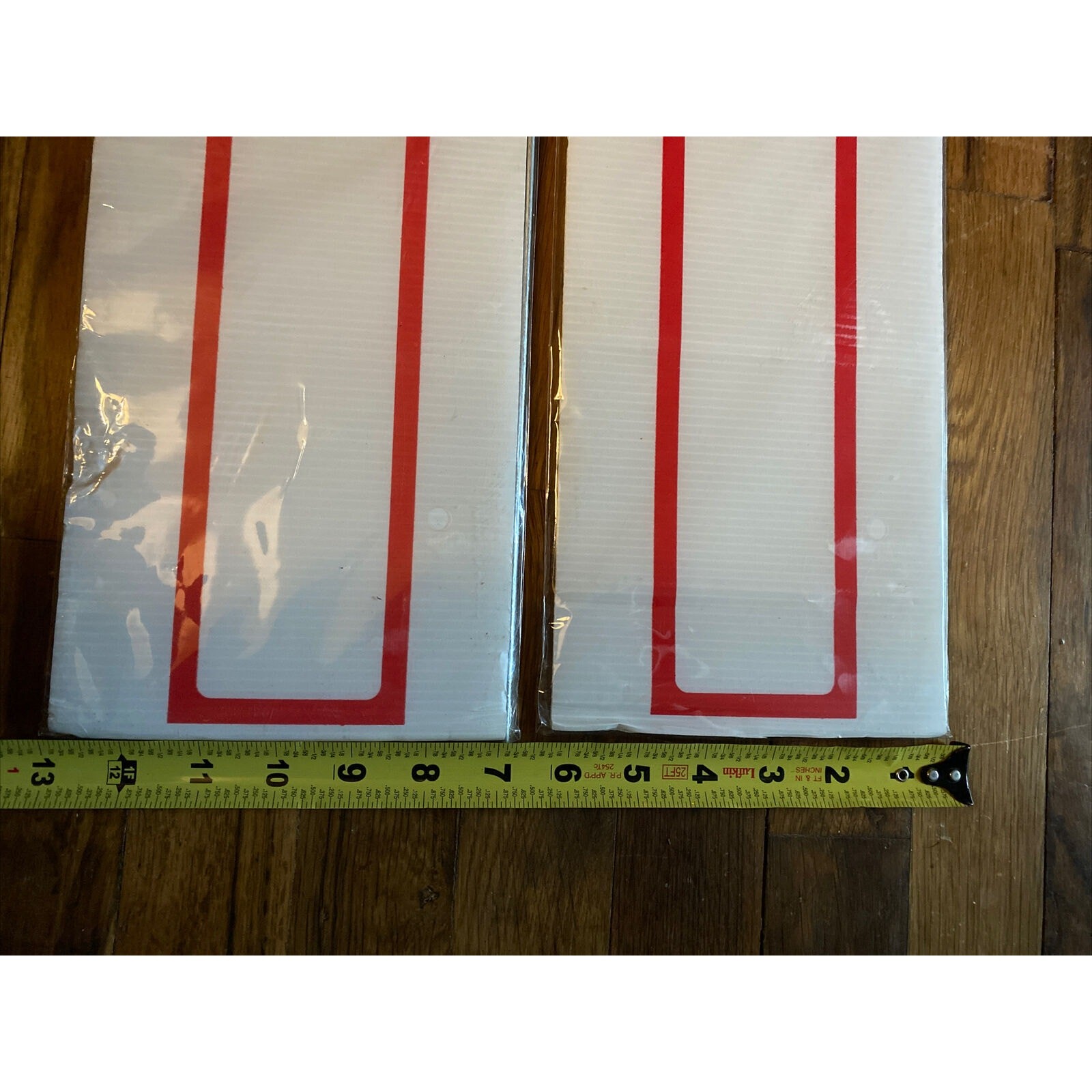 Garage Sale Signs Double-Sided Red And White Arrow W/Metal Stands 16X6 SEALED